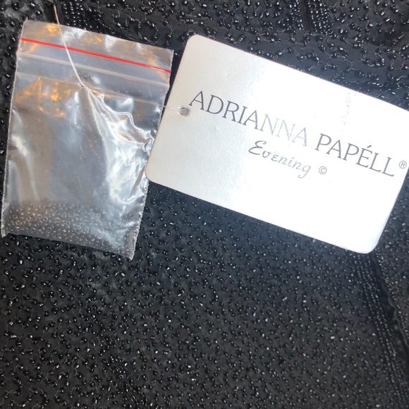 Adrianna Papell Sheer Silk Beaded Jacket Size L - Picture 13 of 16